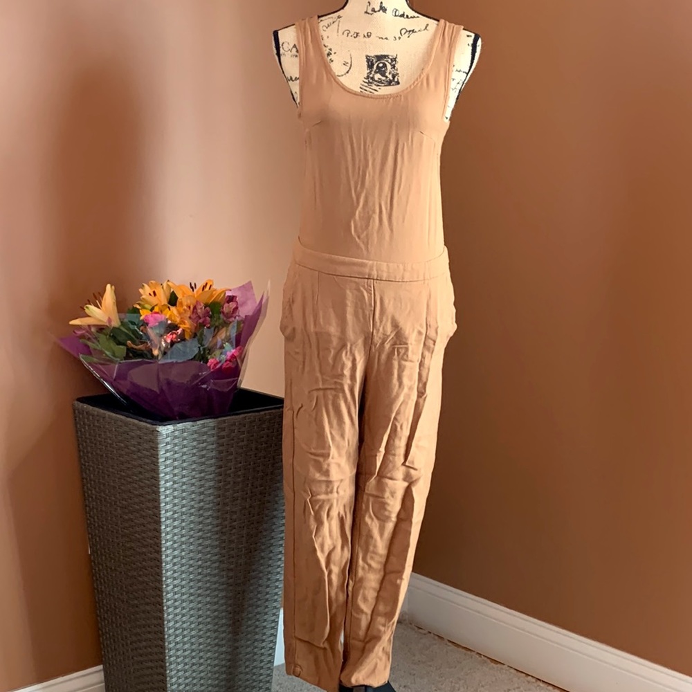 Camel/ Tan Jump Suit